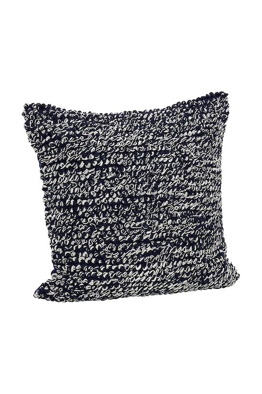 Hübsch poduszka dekoracyjna z materiału tekstylnego 50 x 50 cm granatowy 702114