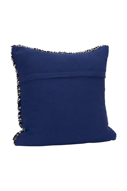 Hübsch poduszka dekoracyjna z materiału tekstylnego 50 x 50 cm 702114 granatowy AA00