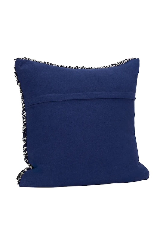 Hübsch poduszka dekoracyjna z materiału tekstylnego 50 x 50 cm 702114 granatowy AA00