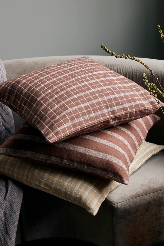 House Doctor poszewka na poduszkę dekoracyjna bawełniana 50 x 50 cm żółty 204030061