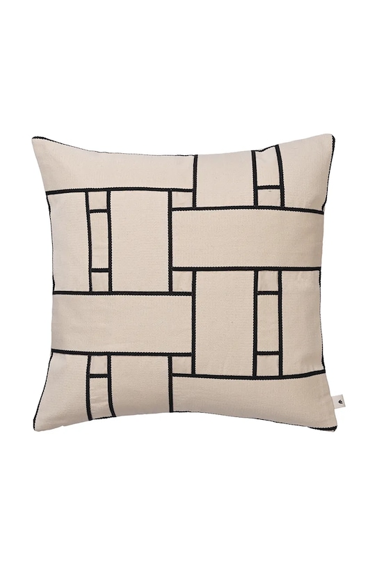 Ferm Living poduszka dekoracyjna bawełniana 50 x 50 cm beżowy 1104272921