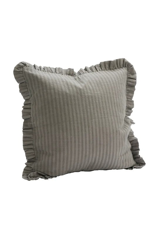 Madam Stoltz poszewka na poduszkę dekoracyjna bawełniana 50 x 50 cm szary JOCU2843