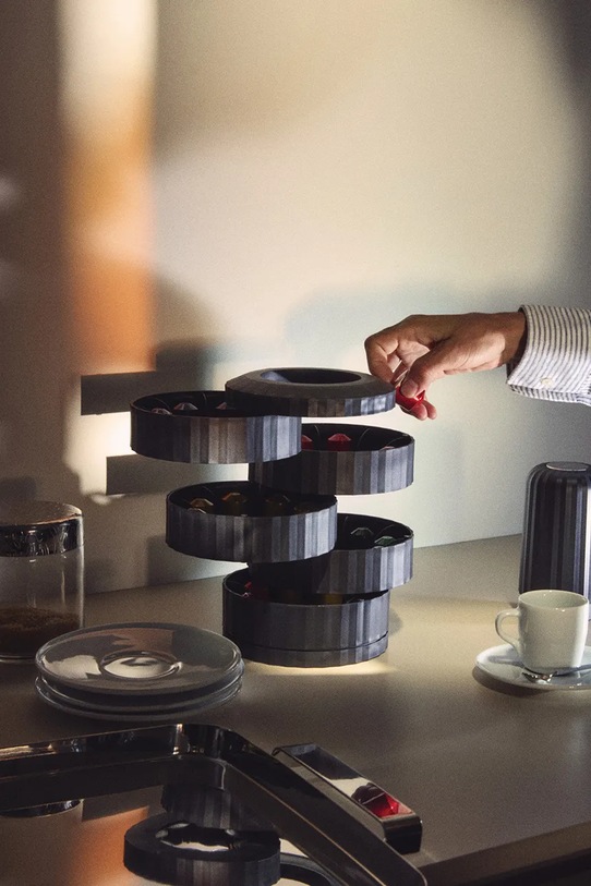 Alessi recipient pentru capsule de cafea Plisse MDL19.B multicolor