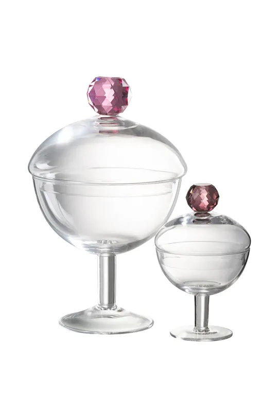 Kuchyň a bar Nádoba s víkem J-Line 48468 průhledná