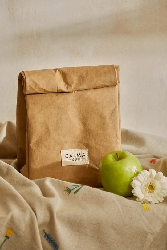 Termo taška na obed Calma House 17x14x30,5 cm béžová LUNCH.17BN.NAT