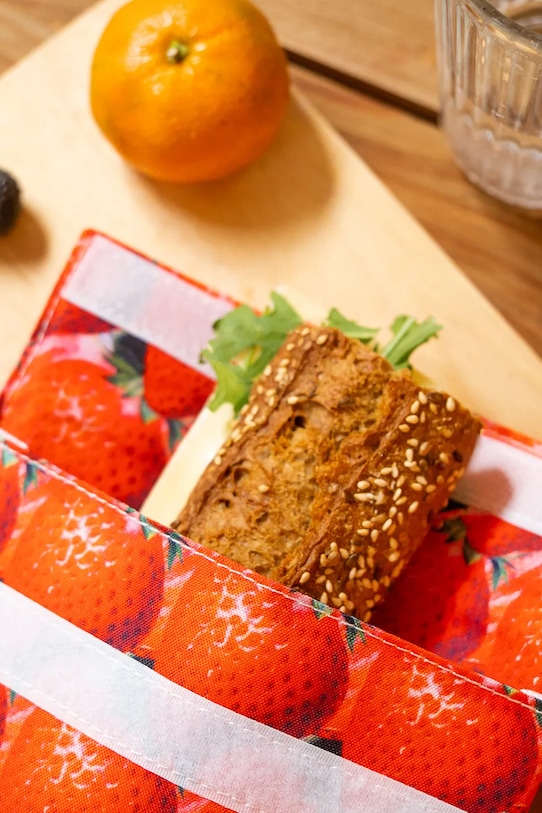 Κουζίνα και μπαρ Σακούλα για σνακ Helio Ferretti Strawberry 18 x 18 cm 122720 κόκκινο