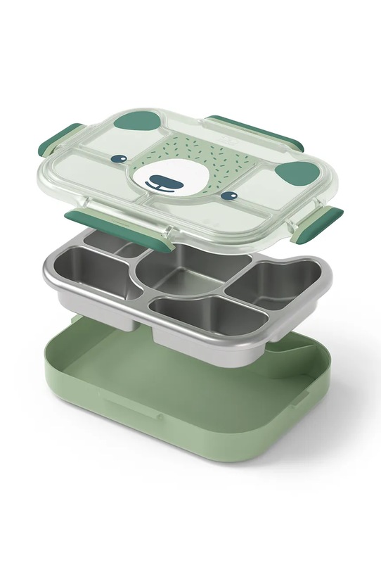 Otroška škatla za kosilo Monbento 58284097 zelena AA00