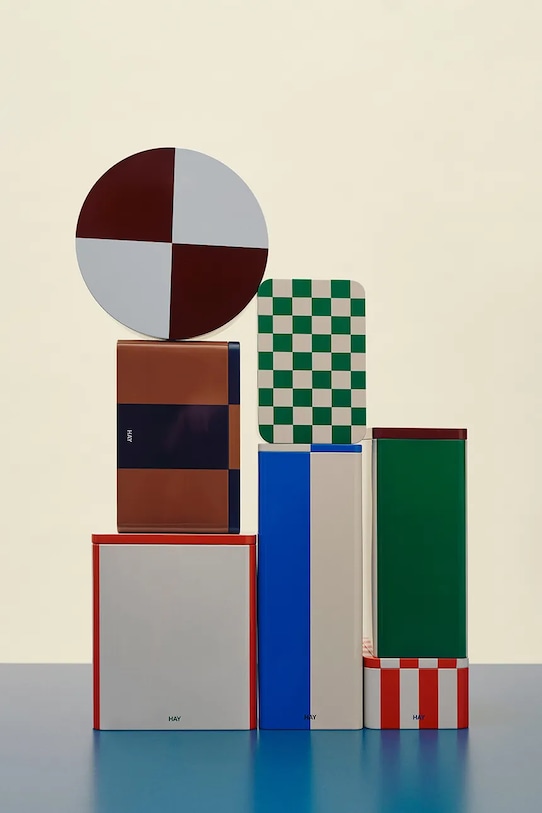 HAY pojemnik z pokrywką Tin Container S/17 x 11,1 x 7,3 cm zielony AE360.A601.AO74