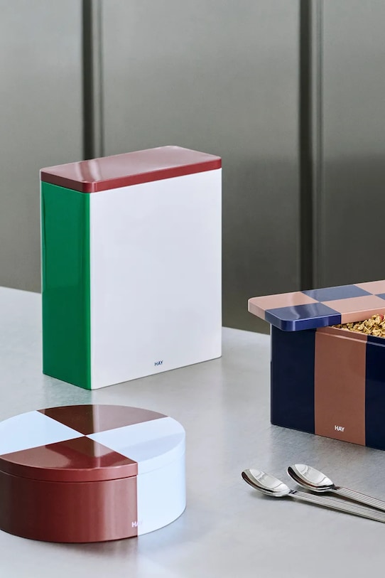 HAY pojemnik z pokrywką Tin Container XL/20 x 10 x 24 cm AE360.A604.AT52 multicolor AA00