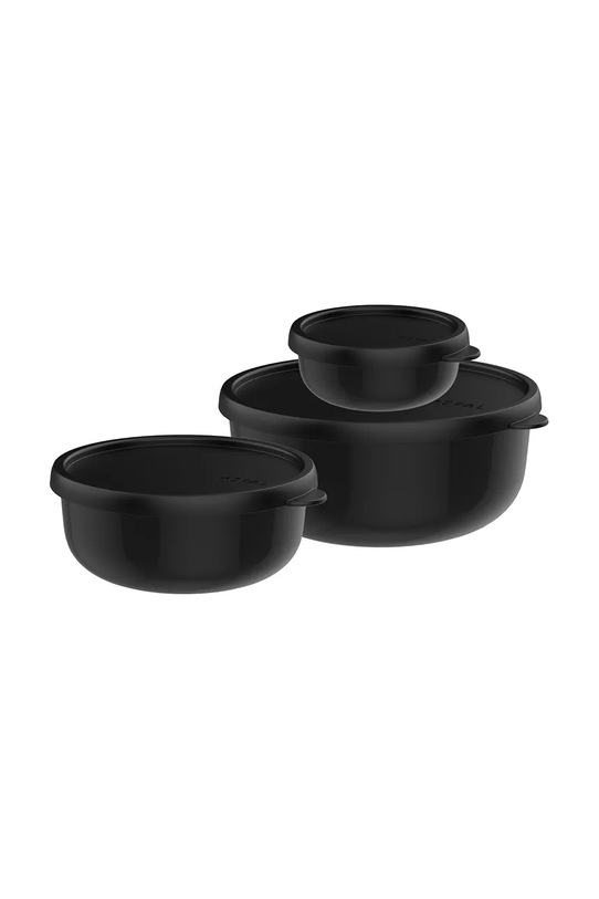 Mepal zestaw pojemników do przechowywania z pokrywkami Lumina 2.0 250 / 750 / 1500 ml 3-pack czarny 106298041100