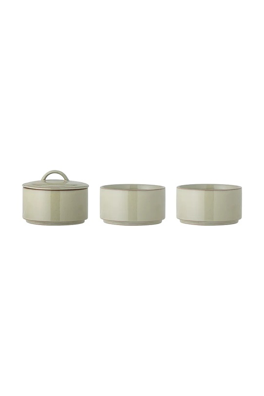 Bloomingville pojemnik z pokrywką Ebba 940 ml 3-pack zielony 82061417