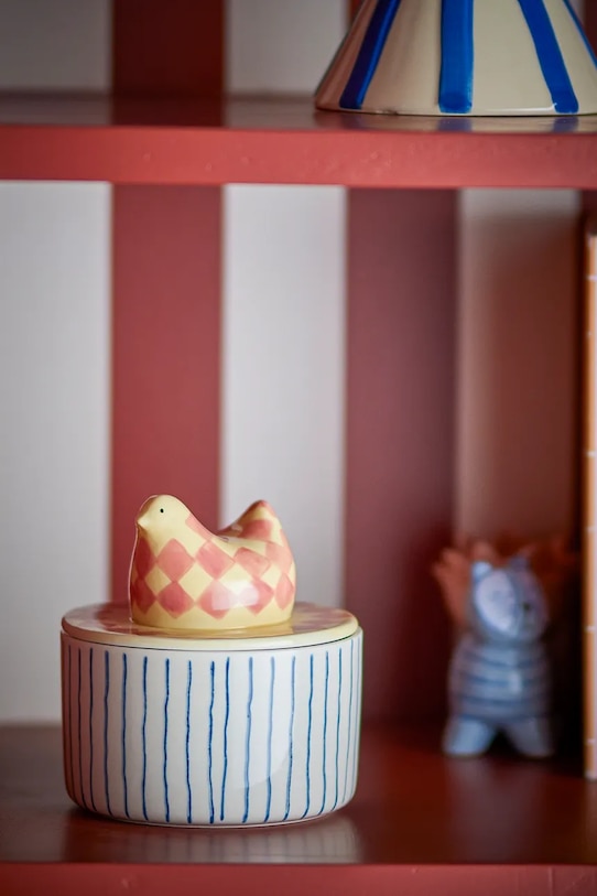 Bloomingville pojemnik z pokrywką Biona 11 x 12 cm różowy 82062660