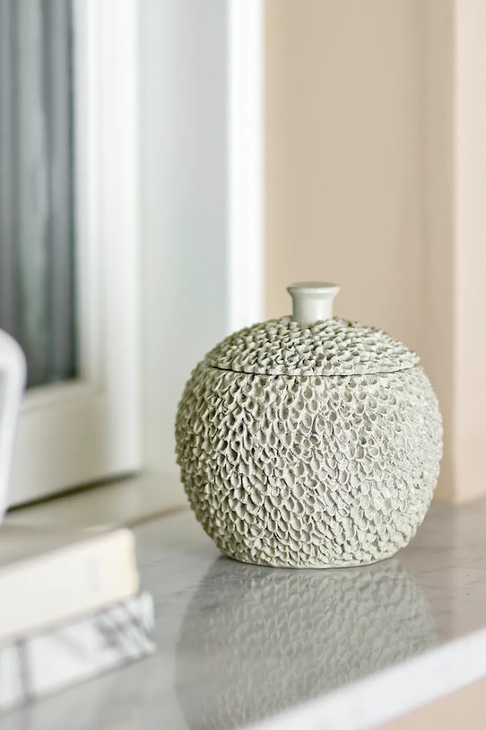 Bucătărie și bar Bloomingville recipient cu capac Briar 12,5 x 13 cm 82072631 gri