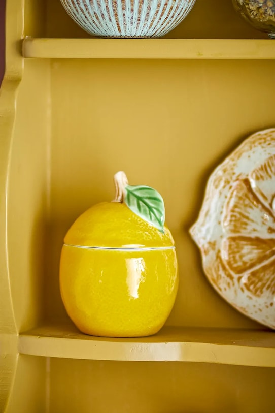 Bucătărie și bar Bloomingville recipient cu capac Limone 220 ml 82072615 galben