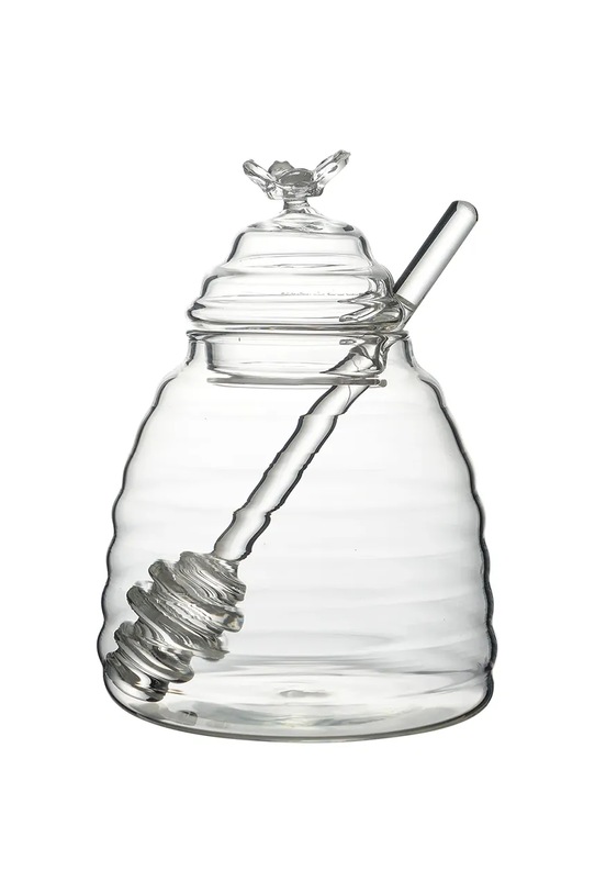 Affek Design słoik do miodu z czerpakiem Basic Kitchen 500 ml HTID5577 transparentny AA00