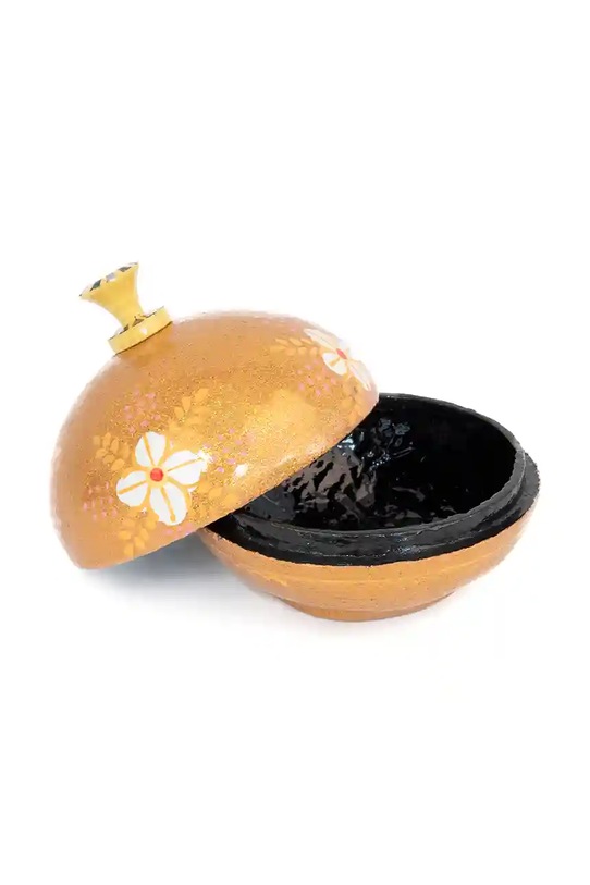 Nádoba s vekom Helio Ferretti 12 x 12 x 12 cm 122190 žltá AA00