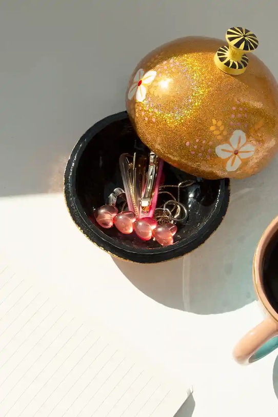 Kuchnia i bar Helio Ferretti pojemnik z pokrywką 12 x 12 x 12 cm 122190 żółty