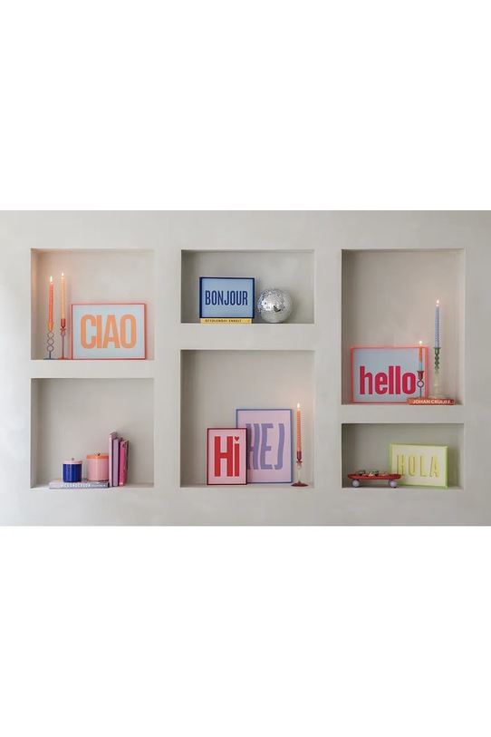 Present Time pojemnik z pokrywką Double Funky 14 x 13 cm różowy PT4314LP