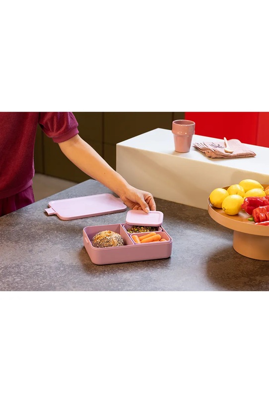 Brabantia lunchbox do żywności z tworzywa sztucznego 241383 różowy