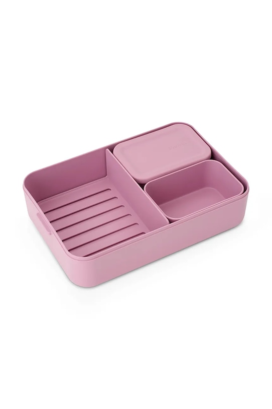 Brabantia lunchbox do żywności z tworzywa sztucznego 241383 różowy AA00