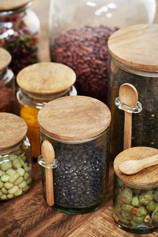 Madam Stoltz pojemnik do żywności ze szkła 14 x 20 cm EV.17904 transparentny AA00