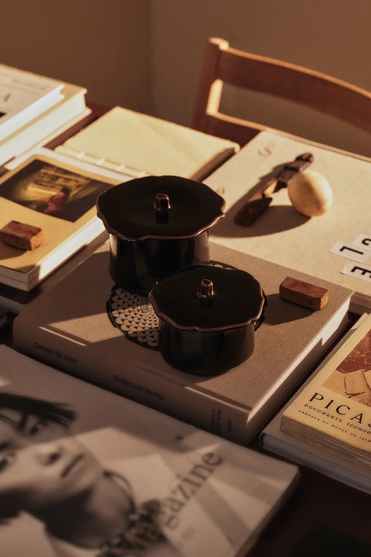 Kuchyň a bar Ferm Living box na skladování z kameniny 9 x 11 cm 1104272786 hnědá