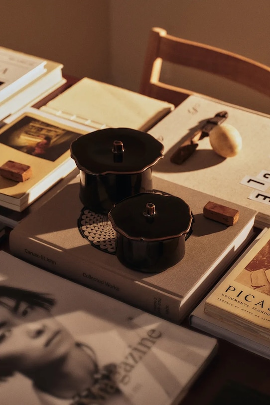 Kuchyň a bar Ferm Living box na skladování z kameniny 9 x 11 cm 1104272786 hnědá