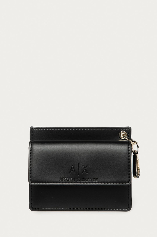 Armani Exchange - Portfel 948496.CC795 imitacja skóry licowej czarny 948496.CC795