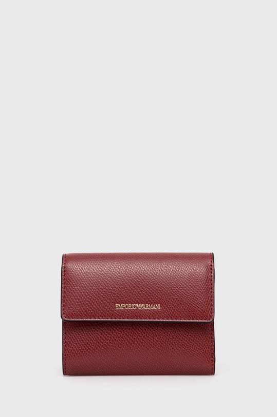 Emporio Armani portfel imitacja skóry licowej bordowy Y3H185.YH15A.NOS