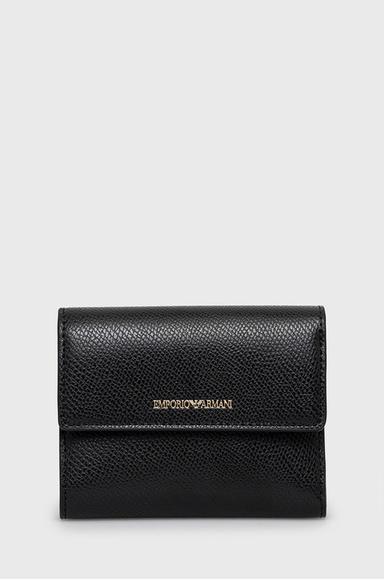 Emporio Armani portfel imitacja skóry licowej czarny Y3H185.YH15A.NOS