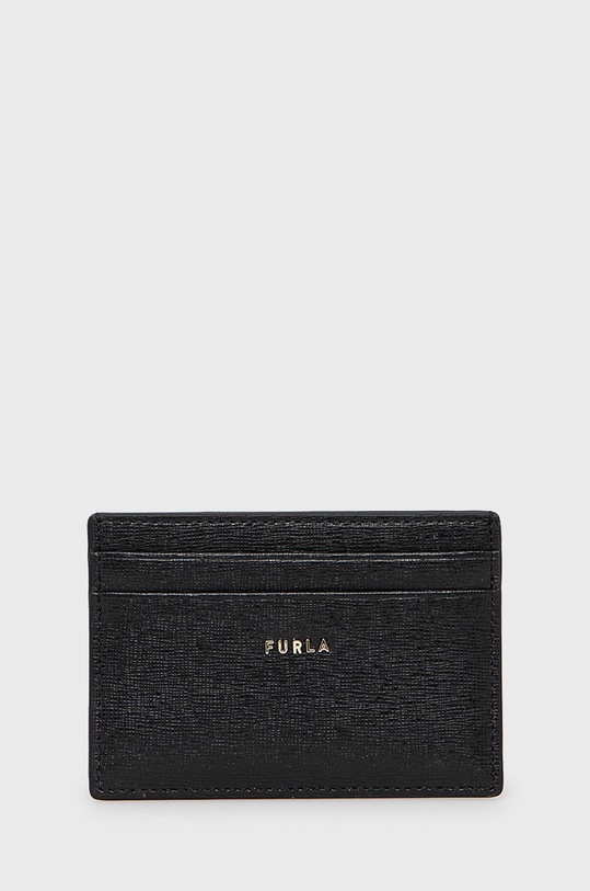 Kožené puzdro na karty Furla usňová koža čierna PCZ2UNO.B30000.O6000.