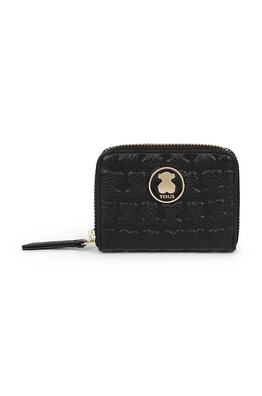 Tous portafoglio in pelle pelle fiore nero 2001145151