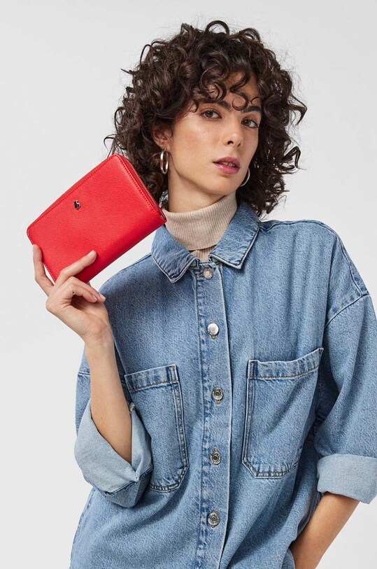 Tous portfel New Dubai Saffiano czerwony 2001689817