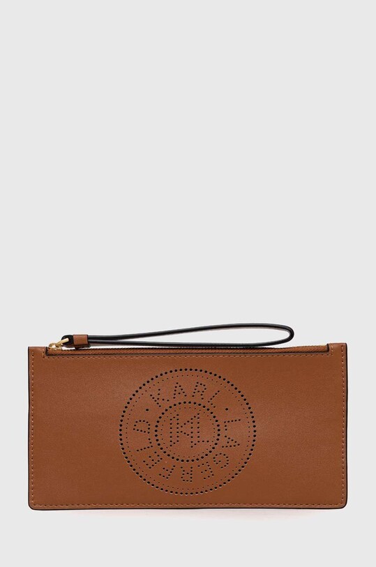 Karl Lagerfeld carcasa din piele Planet friendly maro 231W3218