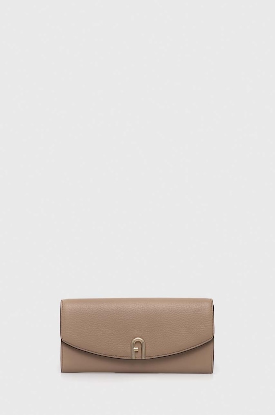 Furla portfel skórzany drobny wzór beżowy WP00216.BX0053.1257S