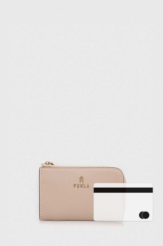 Furla husa de chei din piele bej WR00435.ARE000.B4L00