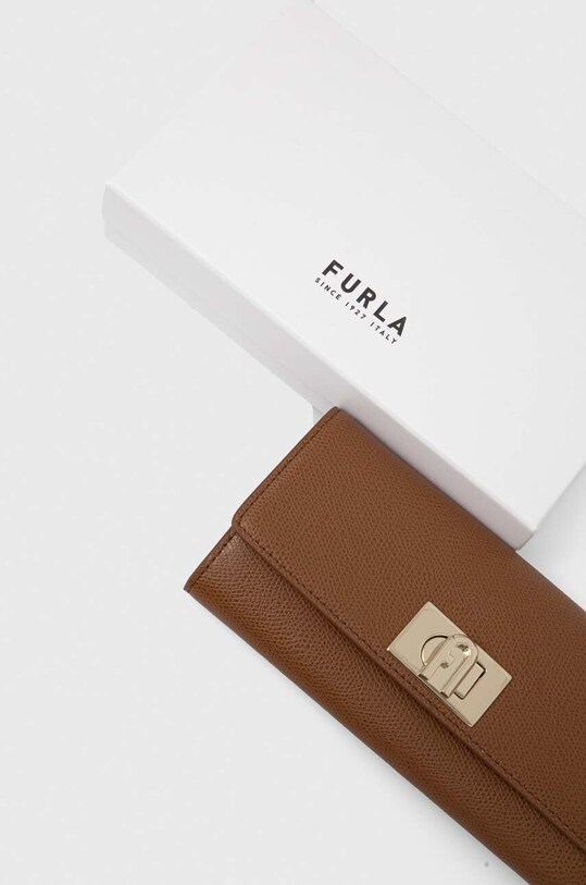 Furla portfel skórzany PCV0ACO.ARE000.03B00 brązowy