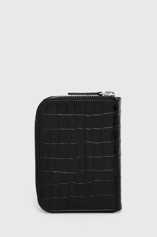 Lilou portofel de piele PORT/BLACRO/SR negru AA00