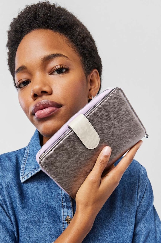 Πορτοφόλι Tous New Dubai Saffiano 2001689855 ασημί