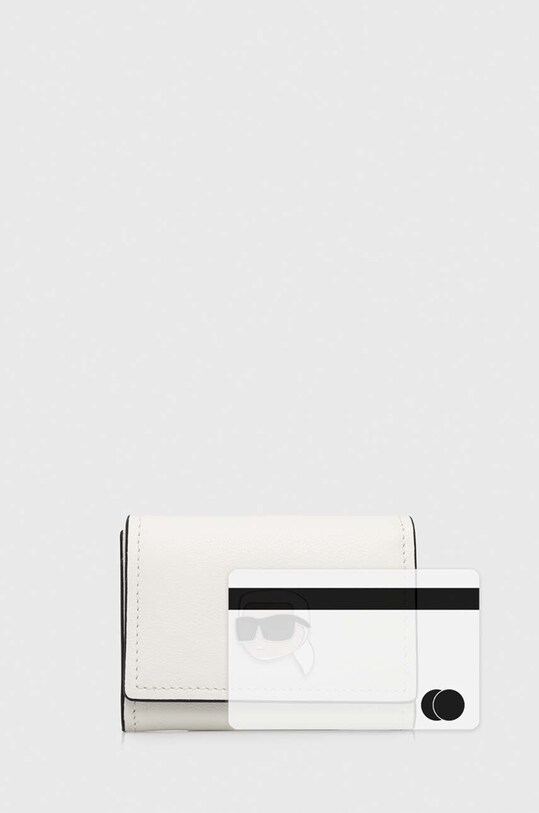 Karl Lagerfeld portofel de piele 240W3235 alb