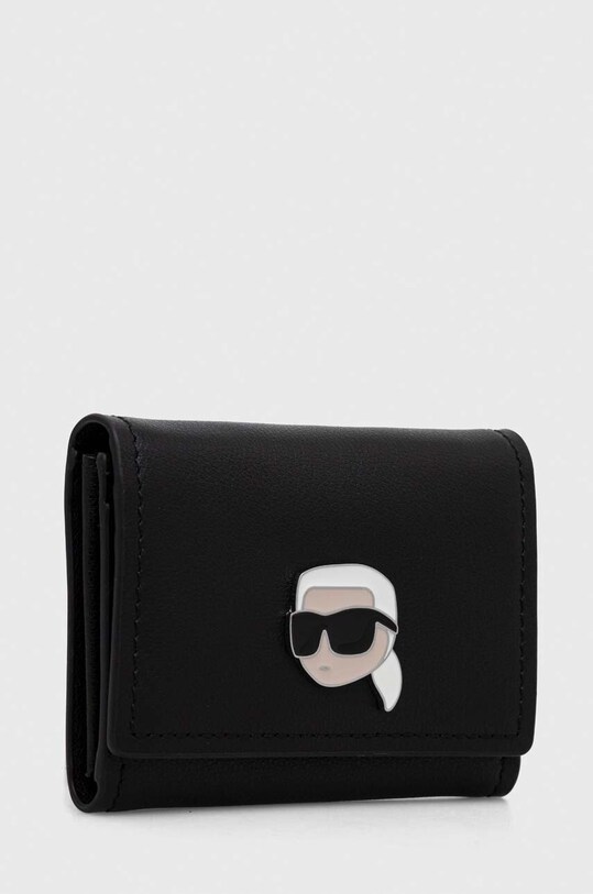 Δερμάτινο πορτοφόλι Karl Lagerfeld 240W3235 μαύρο AA00