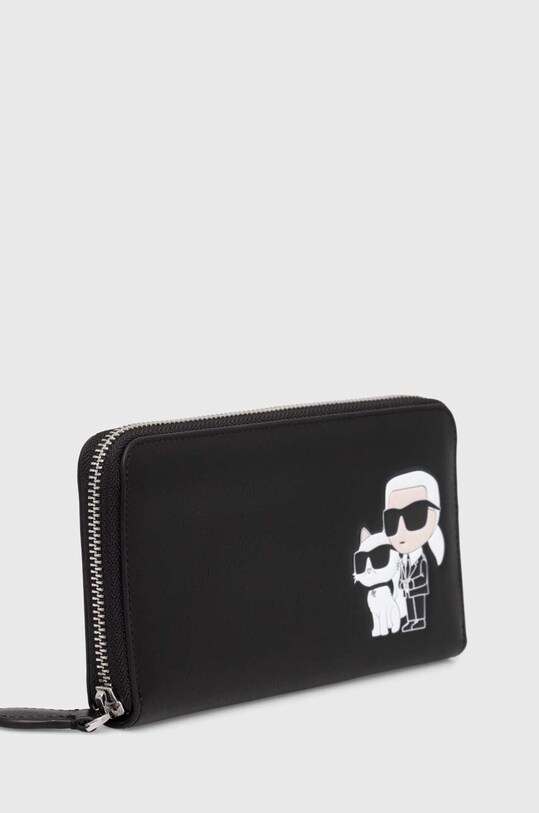 Karl Lagerfeld portfel skórzany 240W3260 czarny AA00