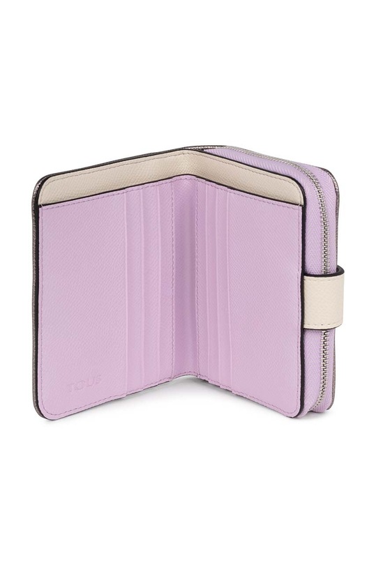 Akcesoria Tous portfel New Dubai Saffiano 2001689955 srebrny