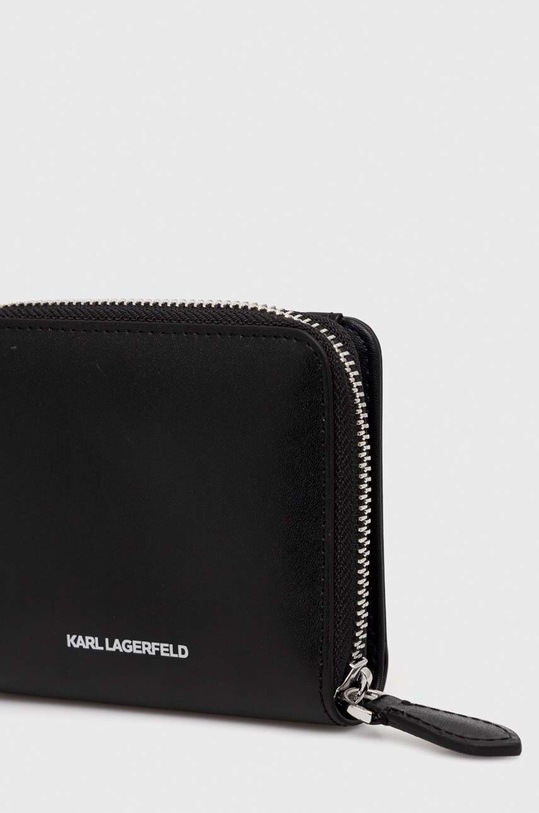 Karl Lagerfeld portfel skórzany 241W3202 czarny AA00