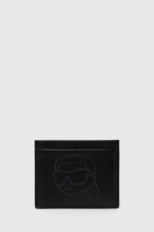 Кожаный чехол на карты Karl Lagerfeld Planet friendly чёрный 241W3204