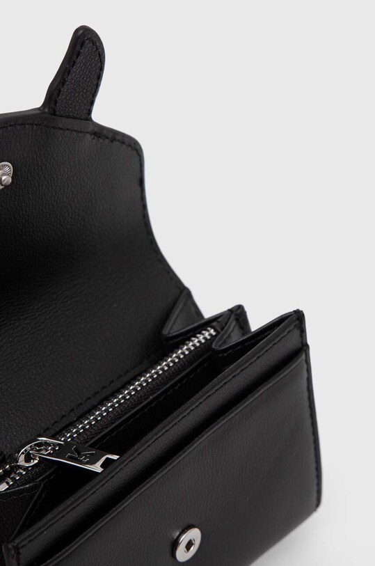 Δερμάτινο πορτοφόλι Karl Lagerfeld μαύρο 245W3214