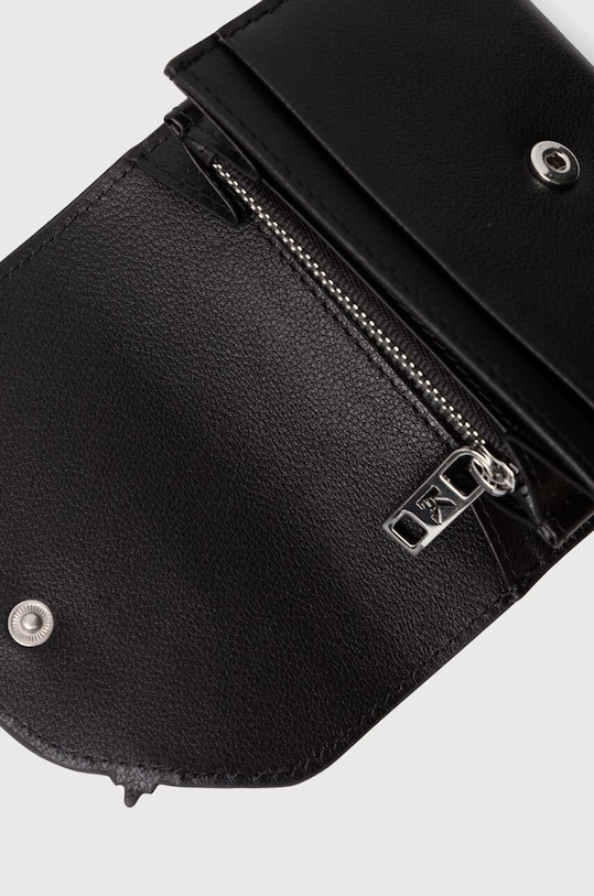Karl Lagerfeld portfel skórzany czarny 245W3215