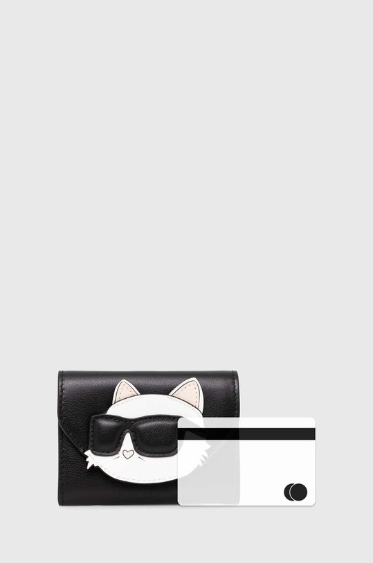 Karl Lagerfeld portfel skórzany 245W3215 czarny