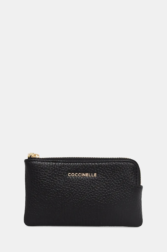 Кожаный чехол для ключей Coccinelle METALLIC SOFT Gift Box чёрный E2.MW5.19.30.01