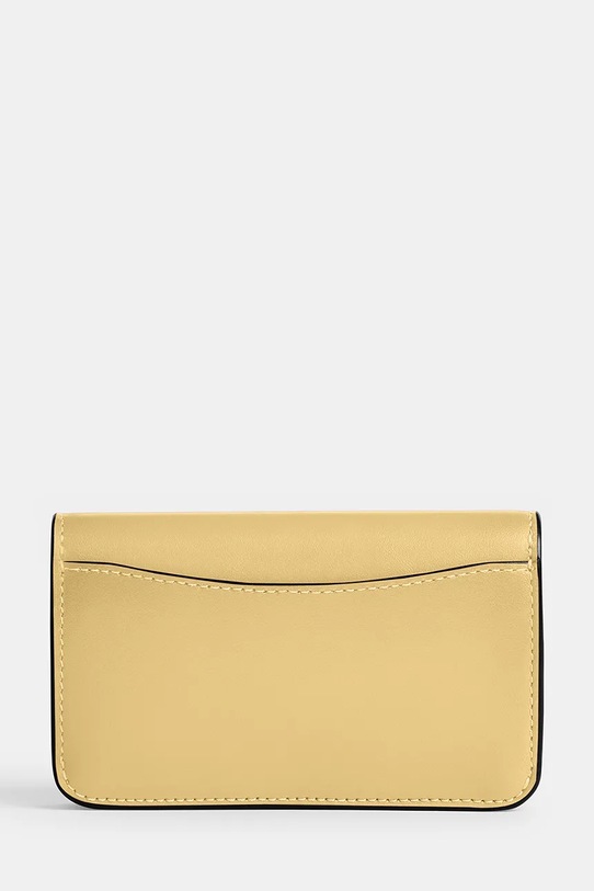 Coach portfel damski skórzany CR990 żółty AA00